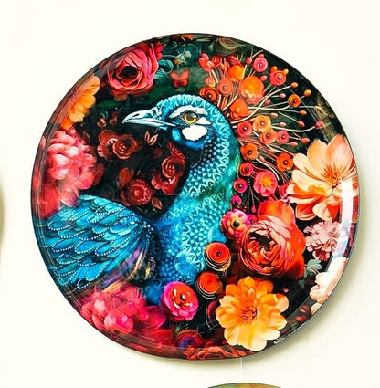 Ritualistic Pakshi Wall Plates for Home Decoration Wall Decor Items for Living Room Set of 5