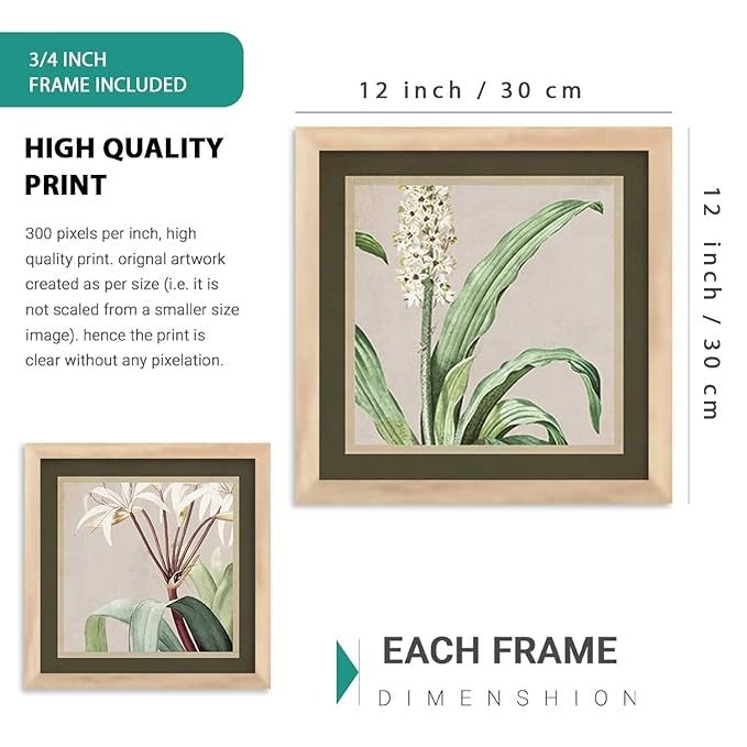 Kotart Decorative Modern Big Size Wall Art Home Dacor Abstract Painting poster With Frame Digital Reprint Engineered Wood Set of 4 Art3