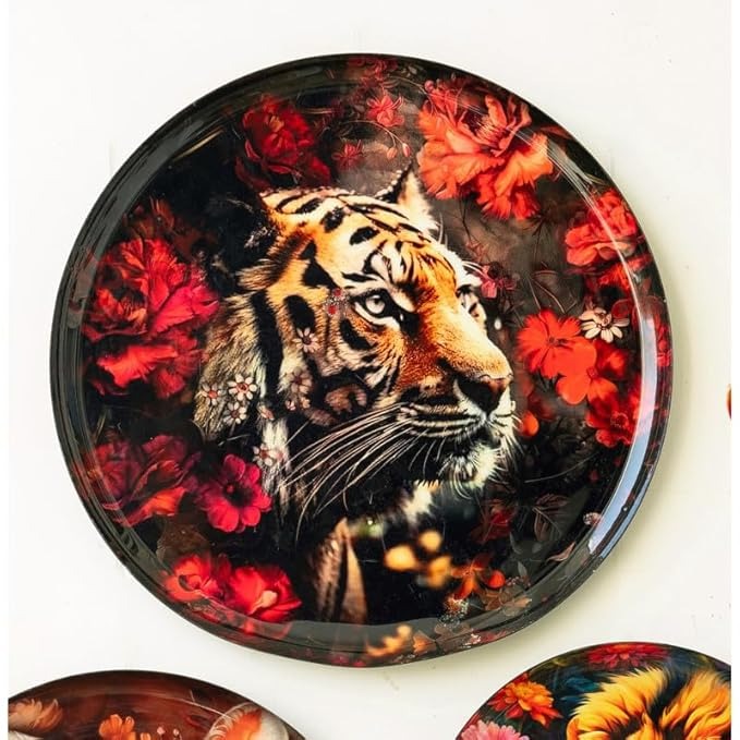 Ritualistic Vancara Madhubani Wall Plate for Home Decoration  Metal Wall Décor set of 3plate