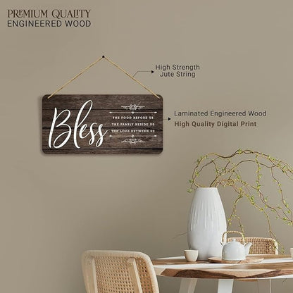 Kotart Kitchen Bless The Food Wall Hangings For Cafe Restaurant Bar Lounge MDF