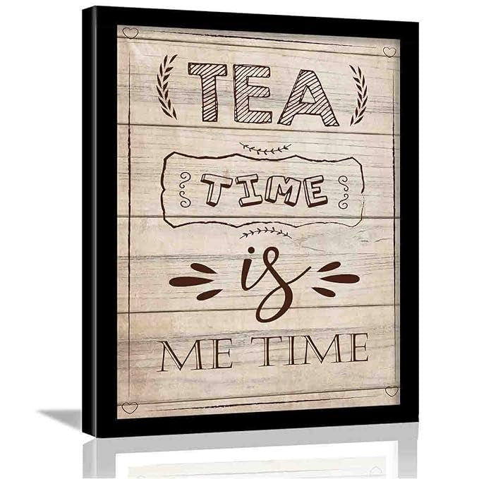 Kotart Tea Time Is Me Time Kitchen Quotes Wall Posters with Frame
