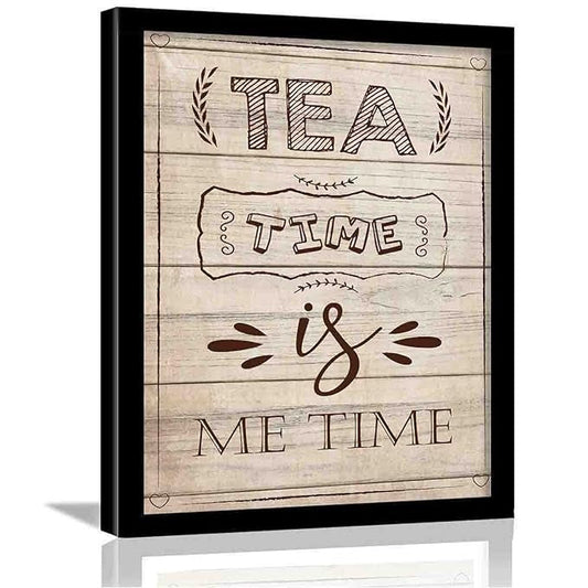 Kotart Tea Time Is Me Time Kitchen Quotes Wall Posters with Frame