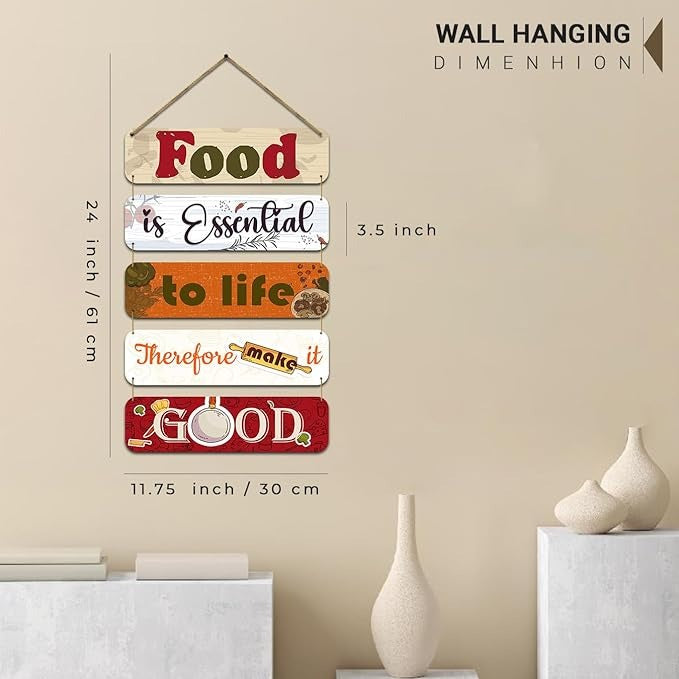 Kotart Food Kitchen Quotes Frames Wooden Wall Hanging