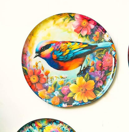 Ritualistic Pakshi Wall Plates for Home Decoration Wall Decor Items for Living Room Set of 5