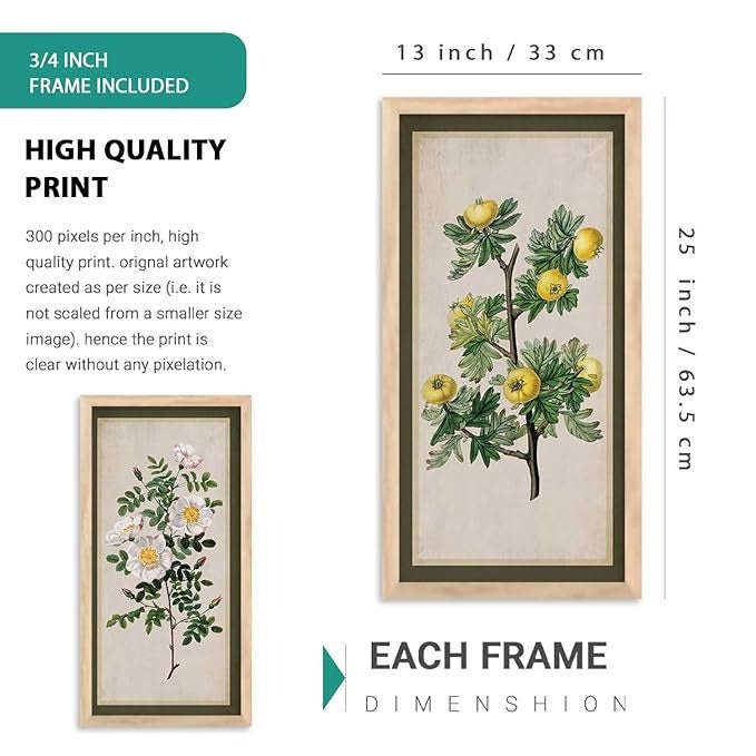 Kotart Decorative Modern Big Size Wall Art Home Dacor Abstract Painting poster With Frame Digital Reprint Engineered Wood Set of 4 Art3