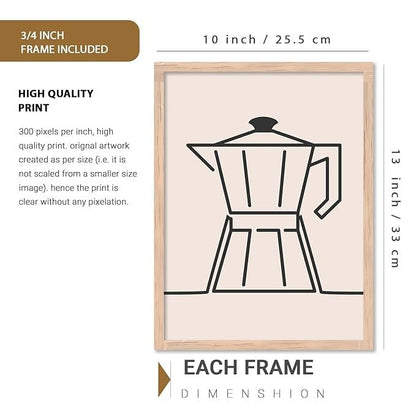 Kotart Restaurant Theme Digital Painting for Kitchen Restaurant Cafe Wall Decoration H