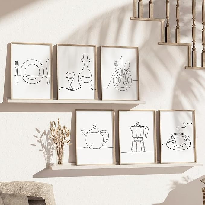 Kotart Restaurant Theme Digital Painting for Kitchen Restaurant Cafe Wall Decoration F