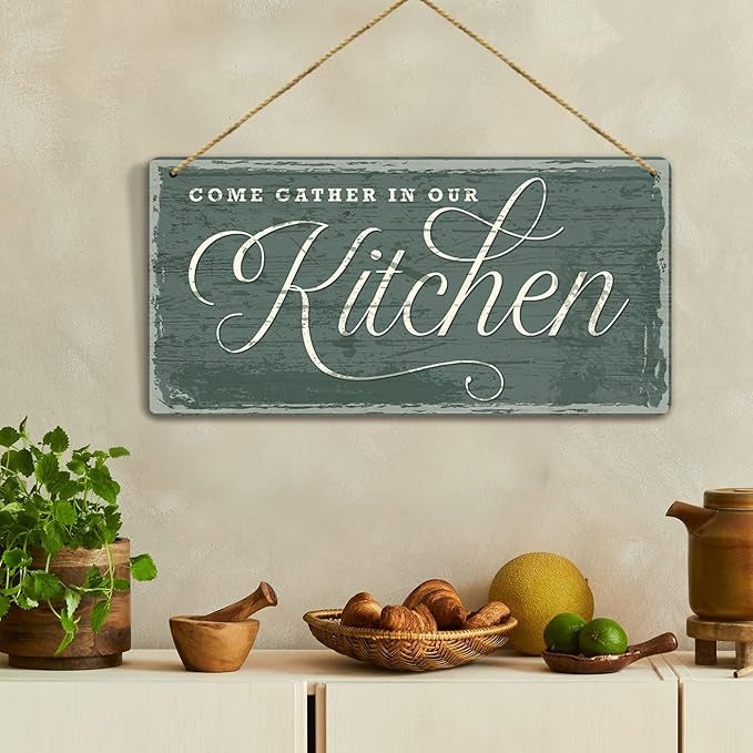 Kotart Come Cather MDF Wall Hanging Home Decor Items for Kitchen