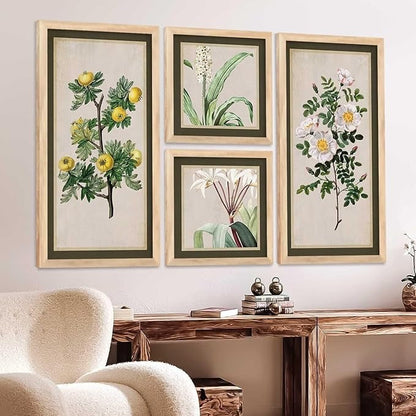 Kotart Decorative Modern Big Size Wall Art Home Dacor Abstract Painting poster With Frame Digital Reprint Engineered Wood Set of 4 Art3