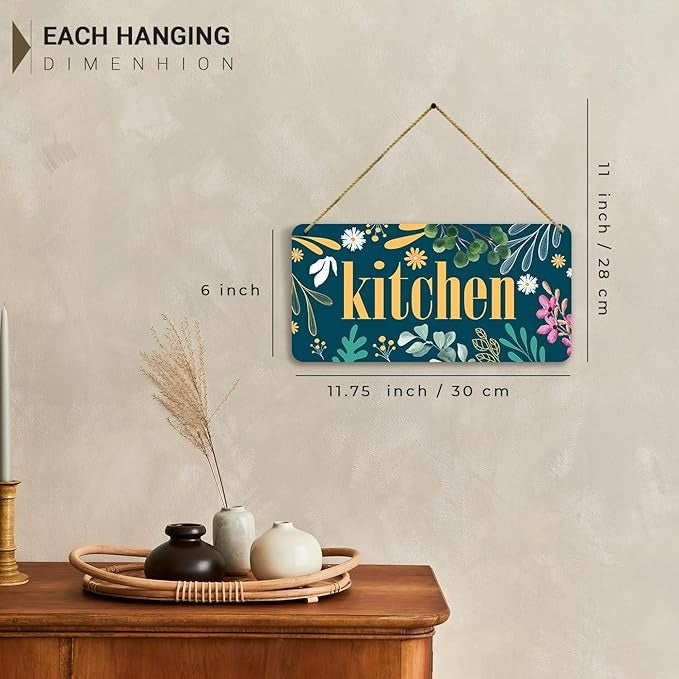 Kotart Kitchen Quotes Wooden Wall Art Hanging for Restaurant Bar Dianing Area 6