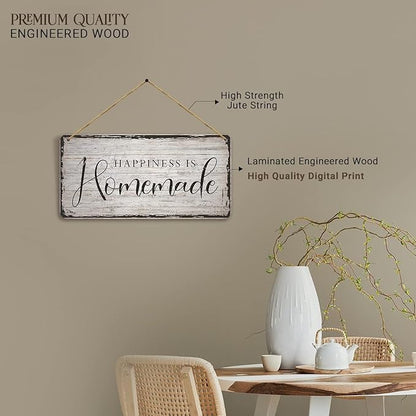 Kotart Engineered Happiness Is Homemade Wood Kitchen Wall Hangings
