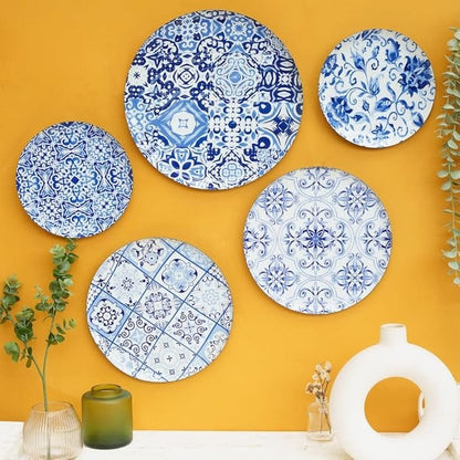 Ritualistic Portugese Wall Plates & Paintings Set of 5