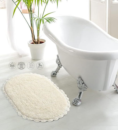 Sashaa World Super Soft Reversible Bath Mat/bathroom Rug