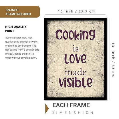 Kotart Restaurant Quotes Framed Posters for Kitchen Wall Decoration Kitchen 8