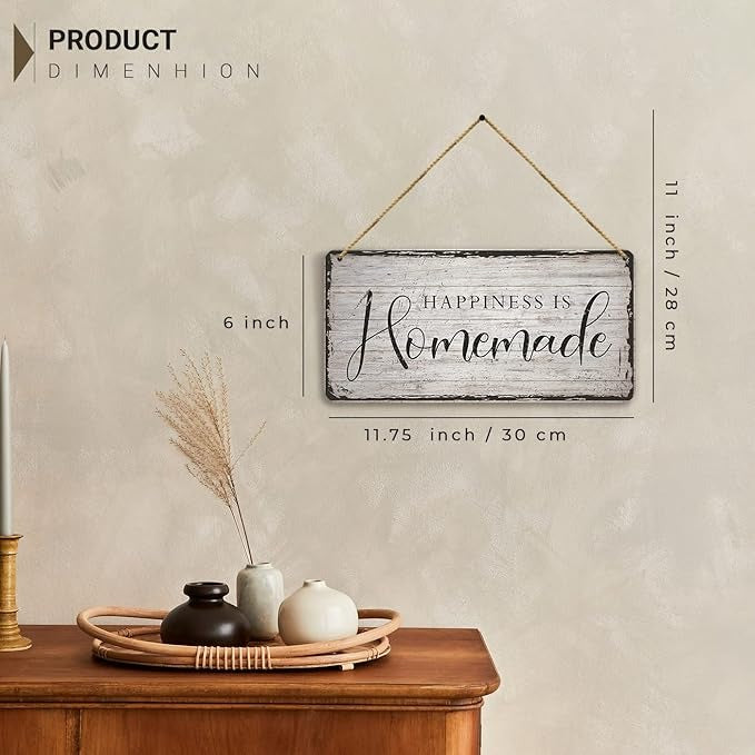 Kotart Engineered Happiness Is Homemade Wood Kitchen Wall Hangings