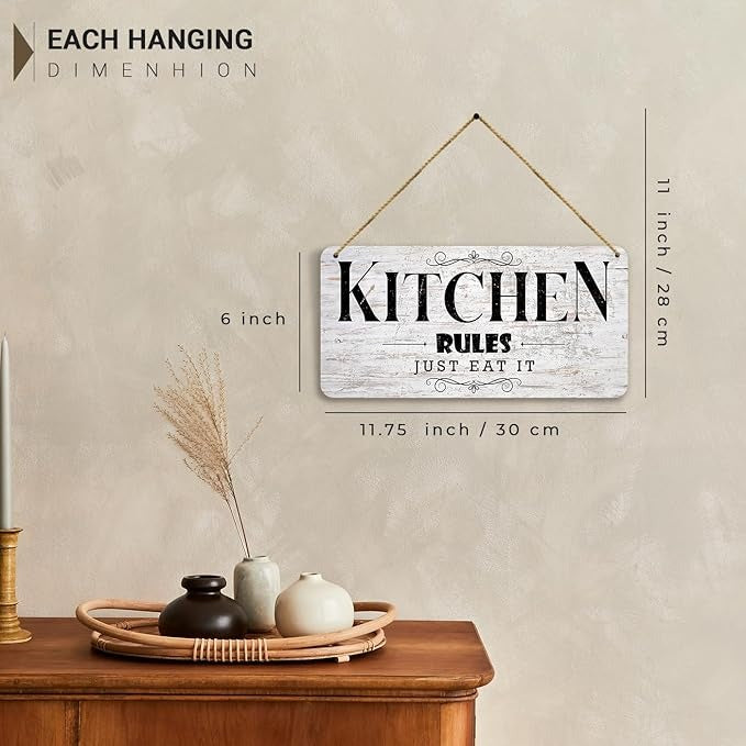 Kotart Kitchen Quotes Wooden Wall Art Hanging for Restaurant Bar Dianing Area 2