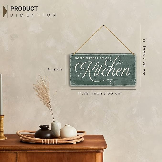 Kotart Come Cather MDF Wall Hanging Home Decor Items for Kitchen