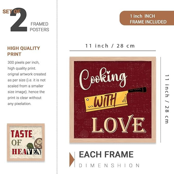 Kotart Food Kitchen Quotes Frames Wooden Wall Hanging