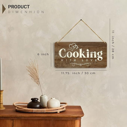 Kotart MDF Coocking With Love  Wall Hanging Home Decor for Kitchen