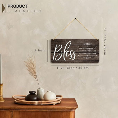 Kotart Kitchen Bless The Food Wall Hangings For Cafe Restaurant Bar Lounge MDF