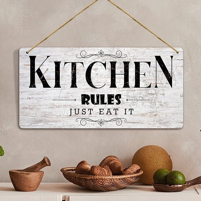 Kotart Kitchen Rules Wall Hangings For Cafe Restaurant Bar Lounge MDF