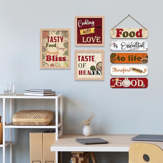 Kotart Food Kitchen Quotes Frames Wooden Wall Hanging