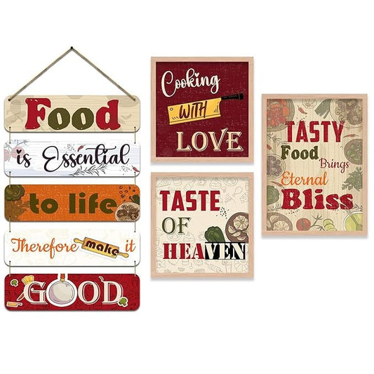 Kotart Food Kitchen Quotes Frames Wooden Wall Hanging