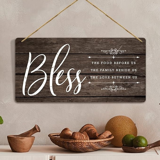 Kotart Kitchen Bless The Food Wall Hangings For Cafe Restaurant Bar Lounge MDF