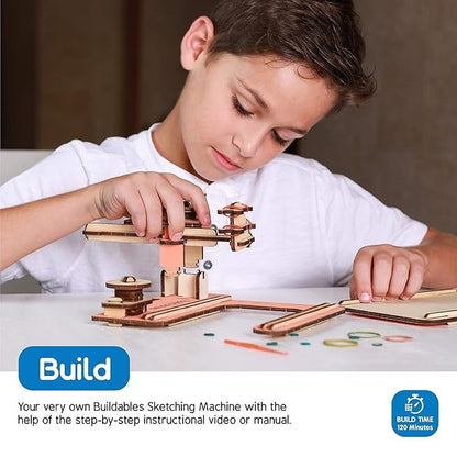 Skillmatics Stem Building Toy Buildables Sketching Machine Educational & Construction Diy Toy  Ages 8 and Up