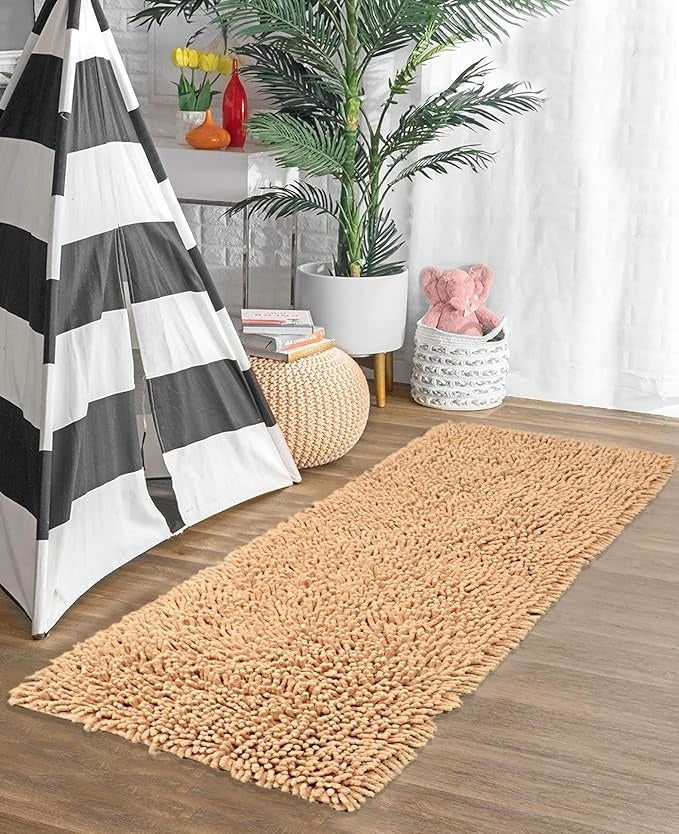 Saral Home Shaggy Soft Cotton Durable & Washable Multipurpose Runner
