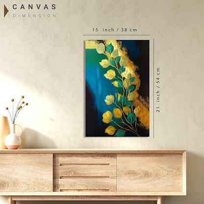 Kotart Green and Golden Modern Art Canvas Paintings for Bedroom Room Living Room Style09