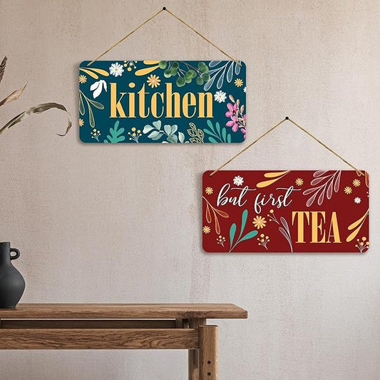 Kotart Kitchen Quotes Wooden Wall Art Hanging for Restaurant Bar Dianing Area 6