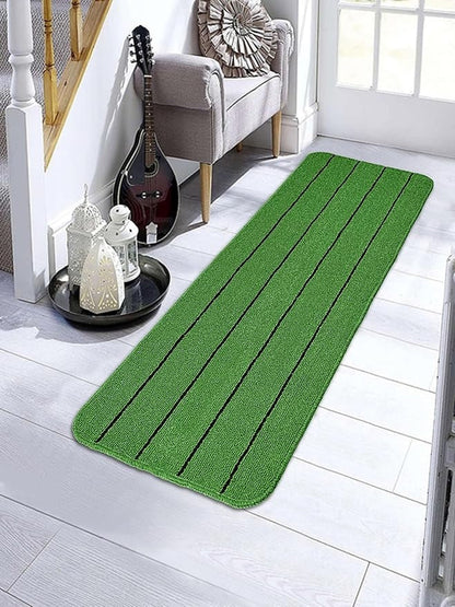 Saral Home Easy Living Polypropylene Rectangular Striped Soft Pp Yarn Durable & Washable Multipurpose Runner