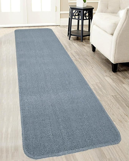 Saral Home Solid Soft PP Yarn Durable & Washable Multipurpose Runner with Anti Skid Backing