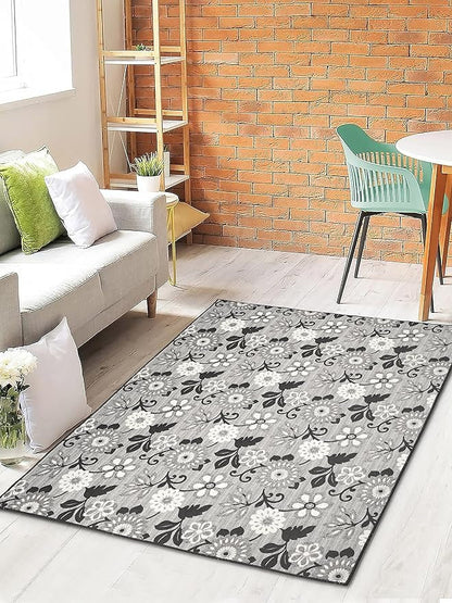Saral Home Cotton Jacquard Anti-Skid Carpet