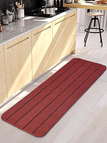 Saral Home Rectangular Striped Soft PP Yarn Durable & Washable Multipurpose Runner
