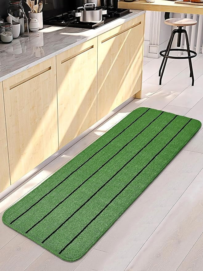 Saral Home Rectangular Striped Soft PP Yarn Durable & Washable Multipurpose Runner