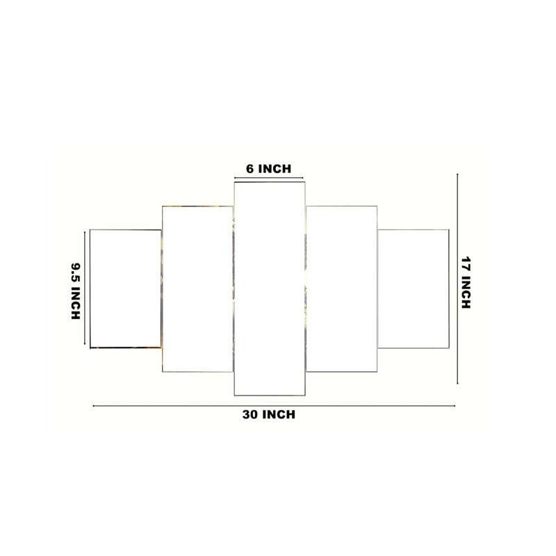 Rajsthan Set of Five 3D Framed Paintings for Wall Decoration – Ideal for Home, Living Room, and Bedroom (125 x 60 CM)