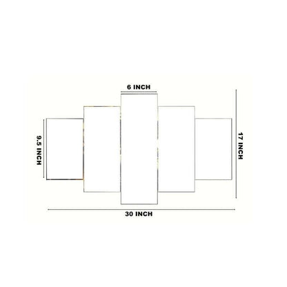 Rajsthan Set of Five 3D Framed Paintings for Wall Decoration – Ideal for Home, Living Room, and Bedroom (125 x 60 CM)