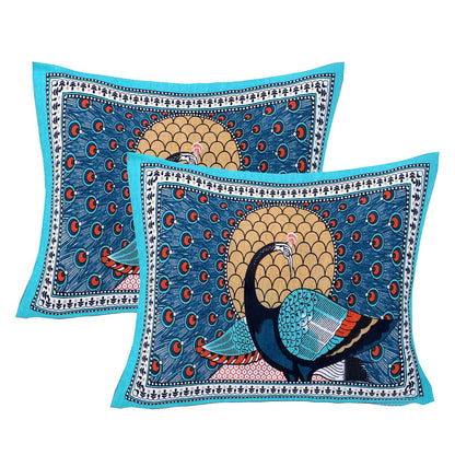 100% Pure Cotton Traditional Printed Bedsheet for Double Bed King Size Bedsheet with 2 Pillow Covers