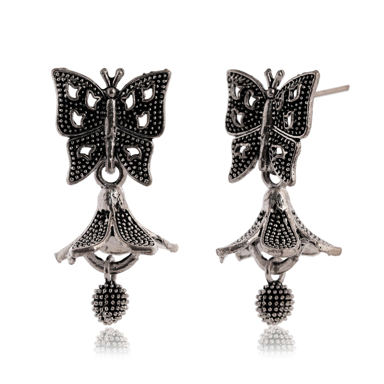 Women’s Indian Bollywood Stylish AZ838-OXidised Jhumki Traditional Ethnic Earrings for Women – Unique Design