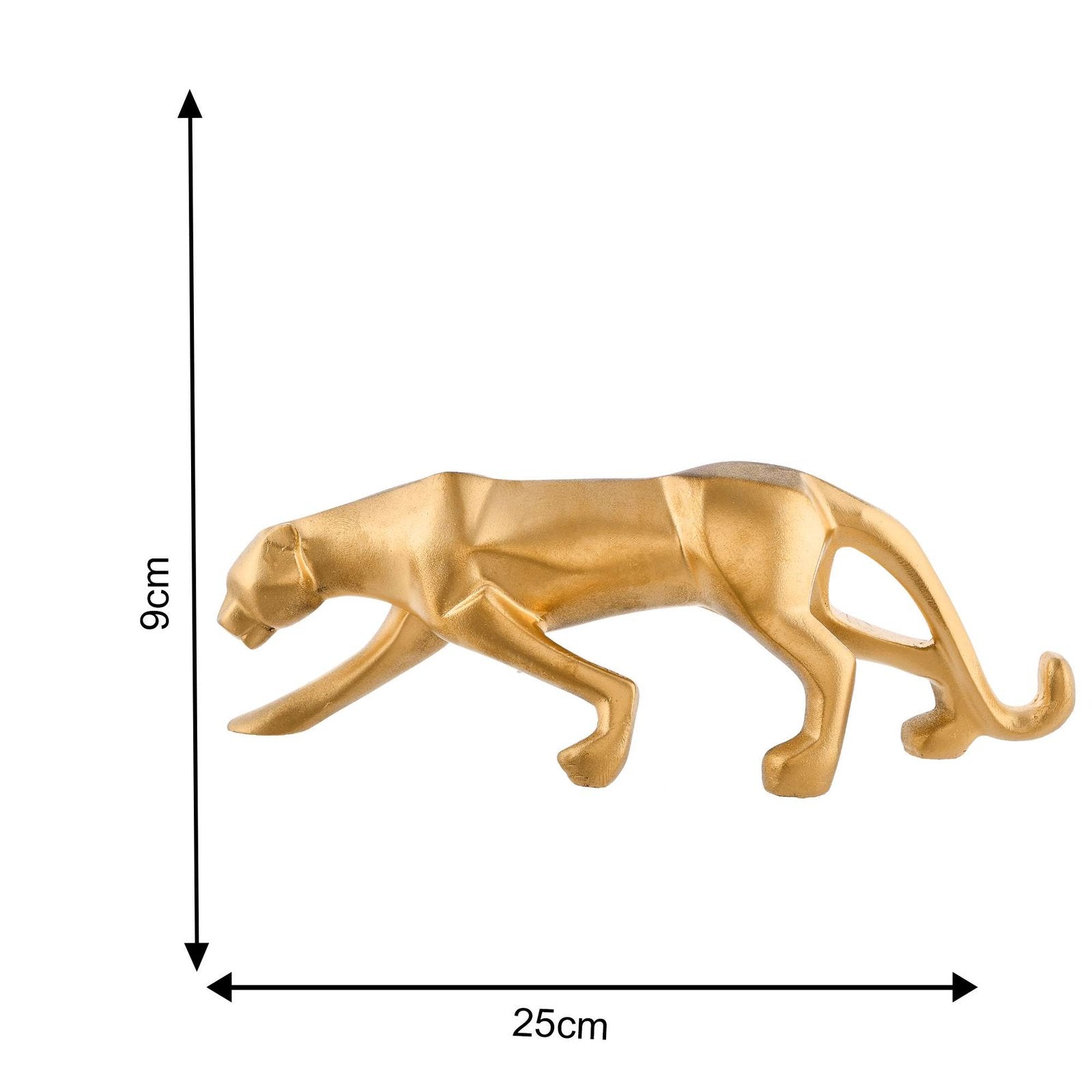 Resin Black Jaguar Showpiece