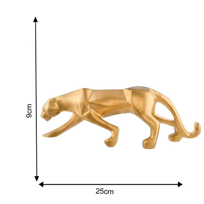 Resin Black Jaguar Showpiece