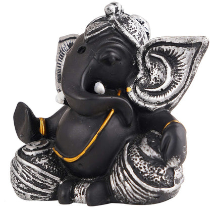 Ganesha Statue Idol Shriganesh Bhagwan Murti / Home, Office Decor / Car Dashboard / Side Table Brass Ganpati / Lord Vinayaka Statue / God of Luck & Success Sculpture / Gift Items