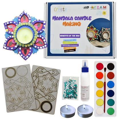DIY Mandala Candle Making Kit | 5years+