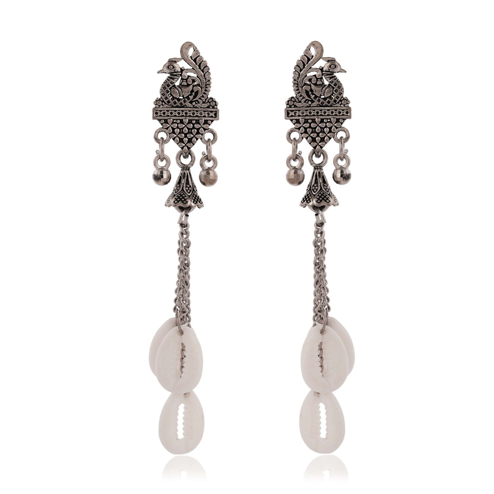 Women’s Indo Western Teardrop Shaped Party Wear Ethnic Stud Earrings for Women -AZ838-OX-ER31