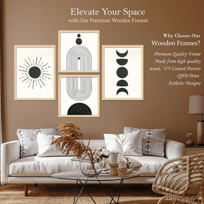 SET OF 4 DIGITAL WALL PAINTING