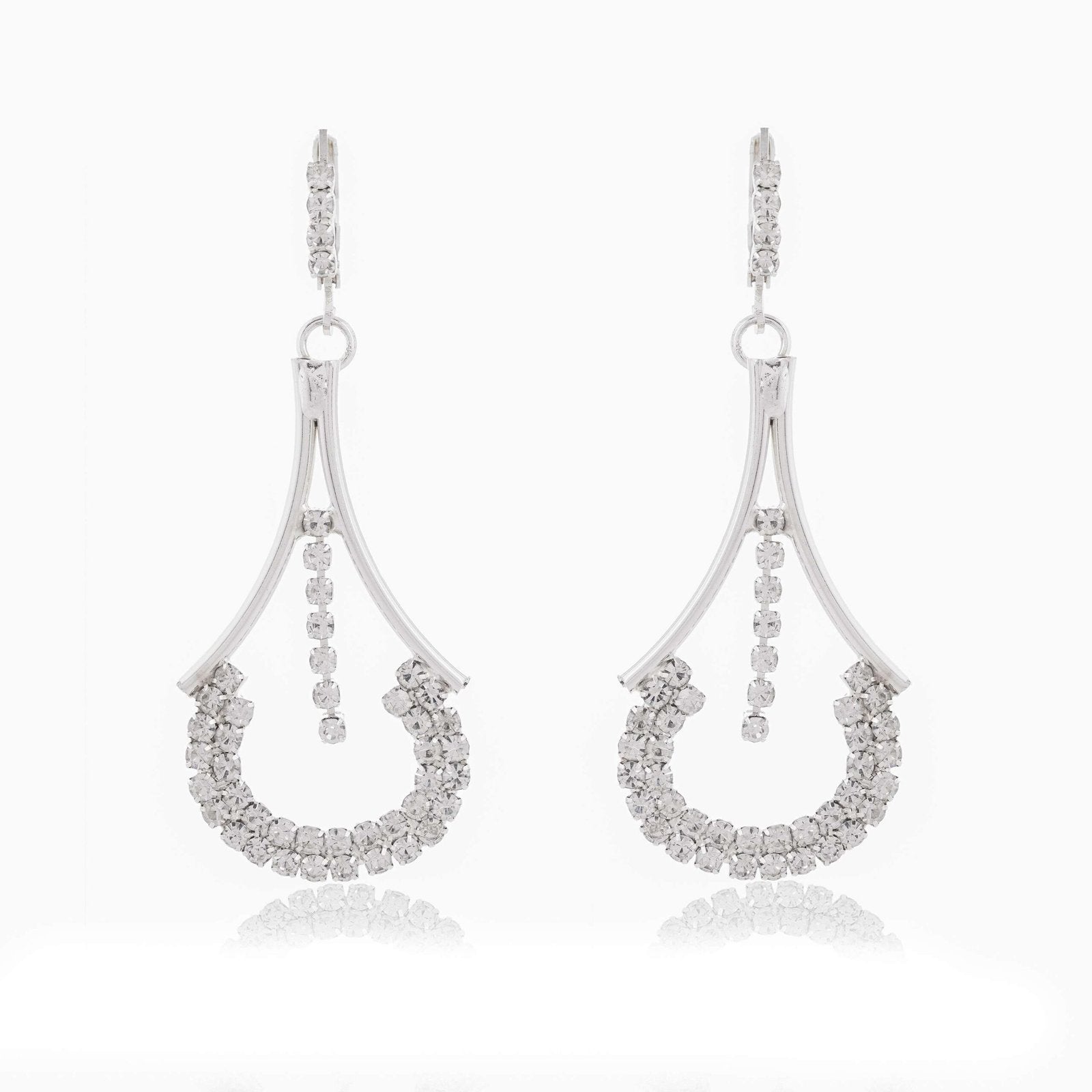 Women’s Indo Western Teardrop Shaped Drop Dangles Party Wear Earrings For Women
