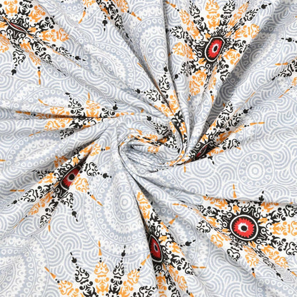 100% Pure Cotton Traditional Printed Bedsheet for Double Bed King Size Bedsheet with 2 Pillow Covers