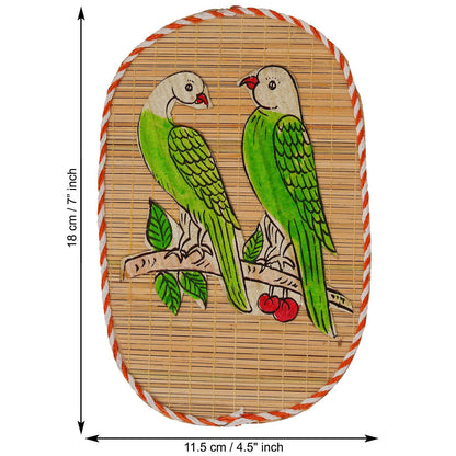 Parrot Couple Bamboo Art For Home D?cor | Bamboo Art For Bird’s Lovers